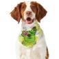 Preview: Hunde-Bandana Luna - Popart Hundedesign, 100 % Polyester, 70x30 cm, verstellbar, waschbar